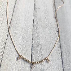 “Shine bright” gold necklace